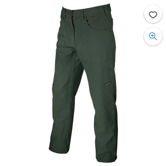 New Arborwear Original Tree Climbers Double Knee Pants Canvas 32 X 28 Moss Green - Picture 4 of 10